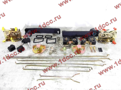 Ремкомплект замков на две двери (ручки внутренние, наружные, личинки, тяги) SH F3000/SH F2000 SHAANXI / Shacman (ШАНКСИ / Шакман)  фото 1 Владикавказ