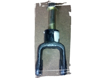 Кронштейн крепления амортизатора нижний 6х4 (вилка+болт) SH F3000 SHAANXI / Shacman (ШАНКСИ / Шакман) 81.43740.0171 фото 1 Владикавказ