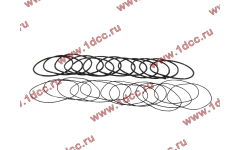 Кольцо уплотнительное гильзы цилиндра (комплект 12 тонких и 12 толстых) двигатель TD226B6G фото Владикавказ