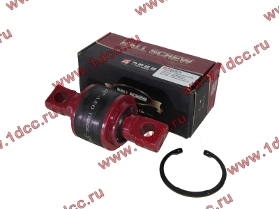 Сайлентблок реактивной штанги 85х57х152 со стопорным кольцом H (AZ9631523177-JX) КАЧЕСТВО HOWO (ХОВО) LEO700012A фото 1 Владикавказ